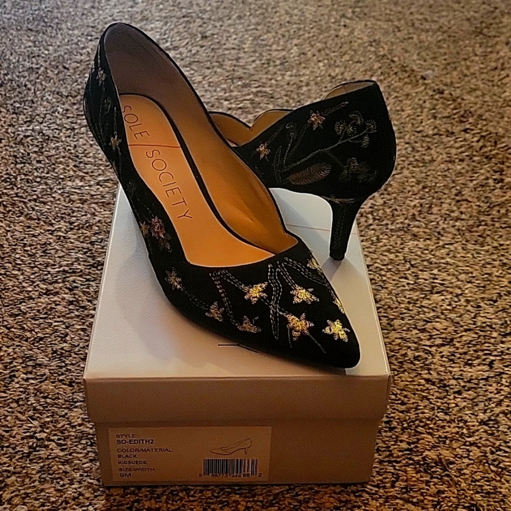 Sole Society Black "Edith2" heels